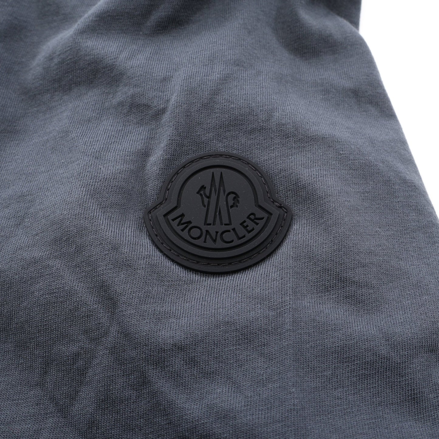 ロゴ クルーネック 半袖Tシャツ コットン グレー モンクレール