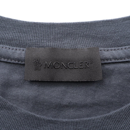 ロゴ クルーネック 半袖Tシャツ コットン グレー モンクレール