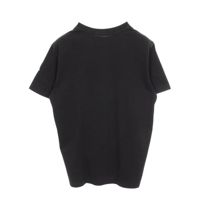 パロディ テニスボールロゴ クルーネック 半袖Tシャツ コットン ブラック モンクレール