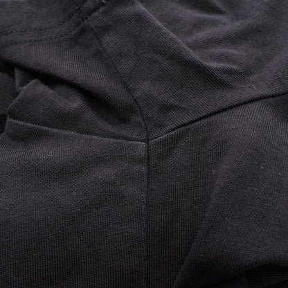 パロディ テニスボールロゴ クルーネック 半袖Tシャツ コットン ブラック モンクレール