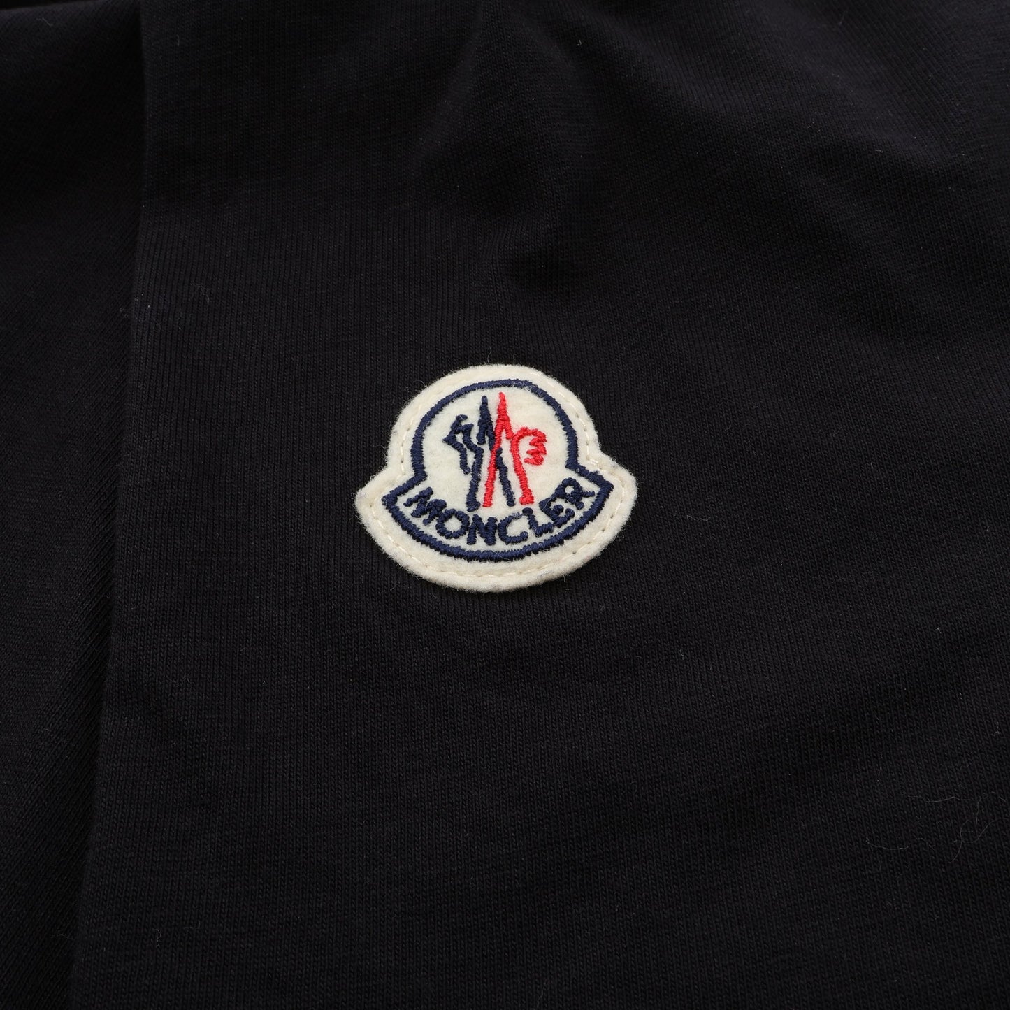 パロディ テニスボールロゴ クルーネック 半袖Tシャツ コットン ブラック モンクレール