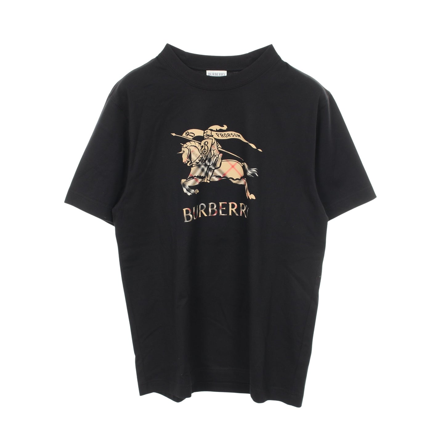 EKD DEG 半袖Tシャツ コットン ブラック マルチカラー バーバリー