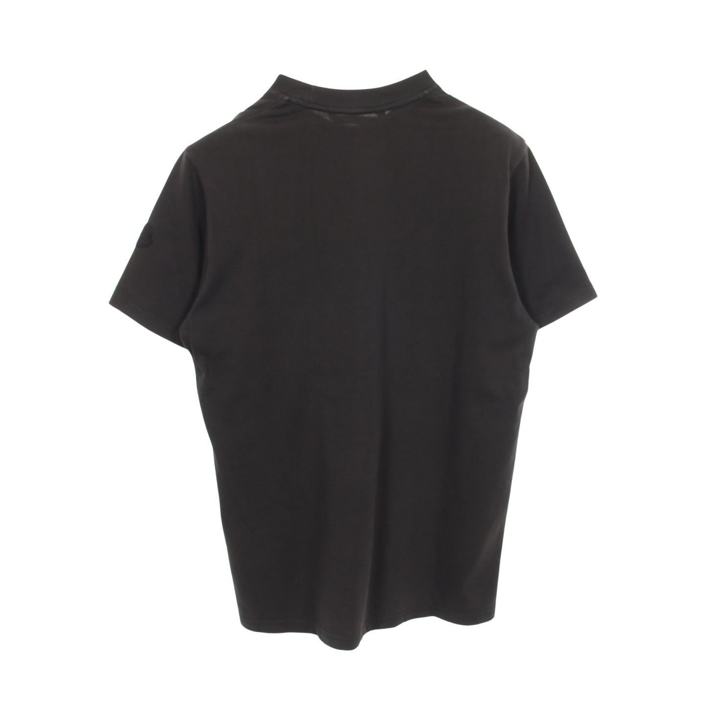 ピクセルロゴ クルーネック 半袖Tシャツ コットン ブラック モンクレール