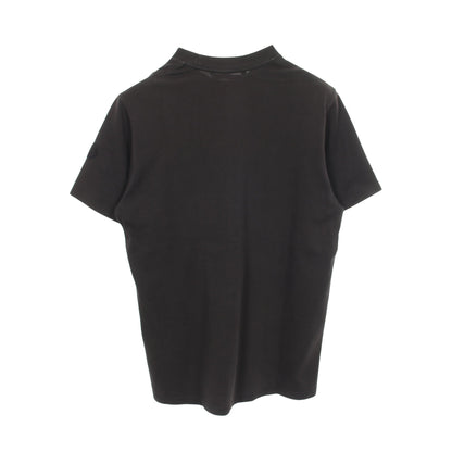 ピクセルロゴ クルーネック 半袖Tシャツ コットン ブラック モンクレール