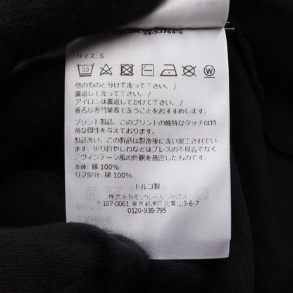 ピクセルロゴ クルーネック 半袖Tシャツ コットン ブラック モンクレール