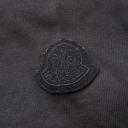 ピクセルロゴ クルーネック 半袖Tシャツ コットン ブラック モンクレール