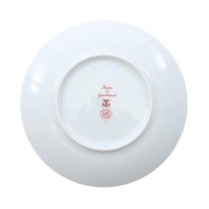 パンプレート No1 ガダルキヴィール 食器 ポーセリン ホワイト レッド エルメス