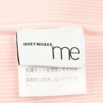 プリーツ フレンチスリーブ ハイネック カットソー ピンク ミーイッセイミヤケ