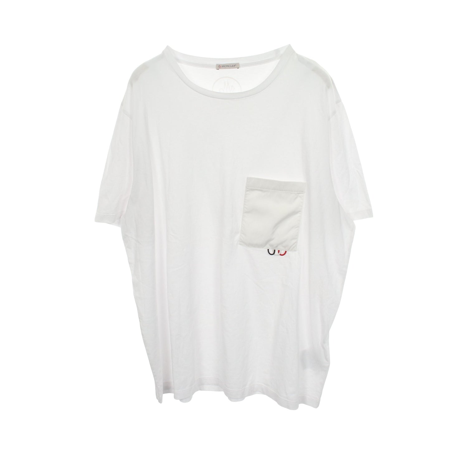 ポケット付き 半袖Tシャツ コットン ホワイト モンクレール