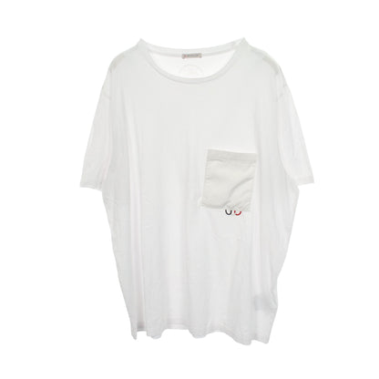 ポケット付き 半袖Tシャツ コットン ホワイト モンクレール