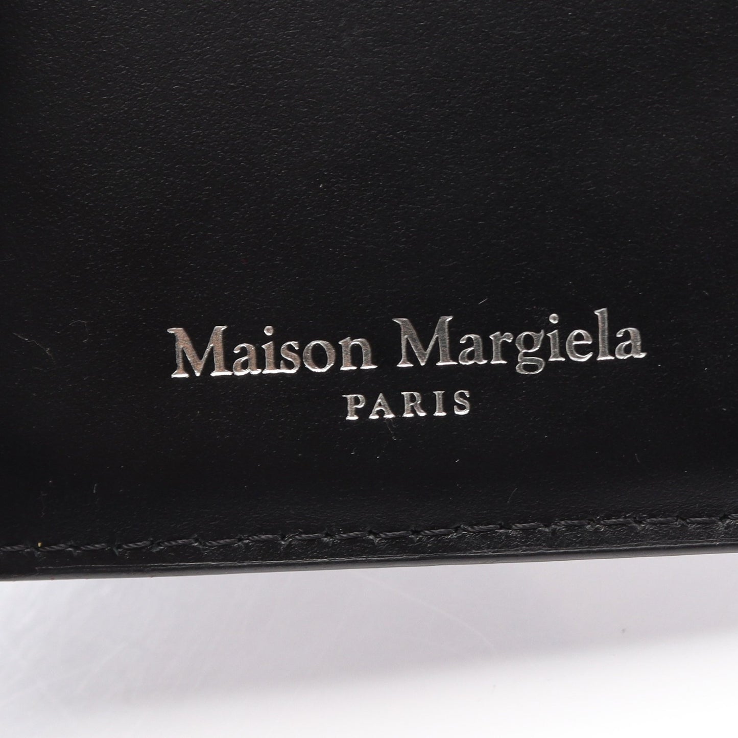 4ステッチ 二つ折り長財布 レザー ブラック メゾンマルジェラ 財布・小物 Maison Margiela