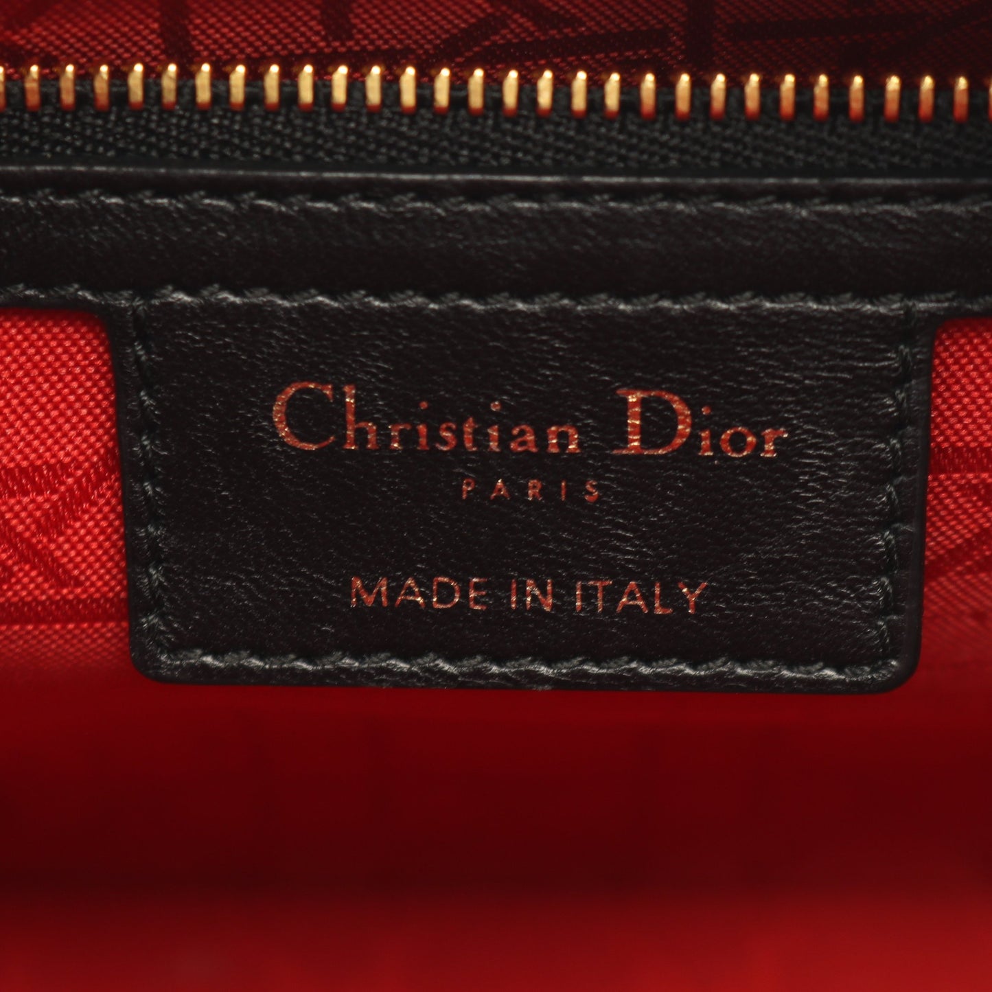 LADY DIOR レディディオール カナージュ 2WAY ハンドバッグ レザー ブラック クリスチャンディオール