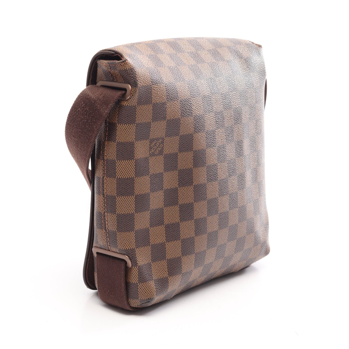 ブルックリンPM ダミエエベヌ ショルダーバッグ PVC レザー ブラウン ルイヴィトン バッグ LOUIS VUITTON