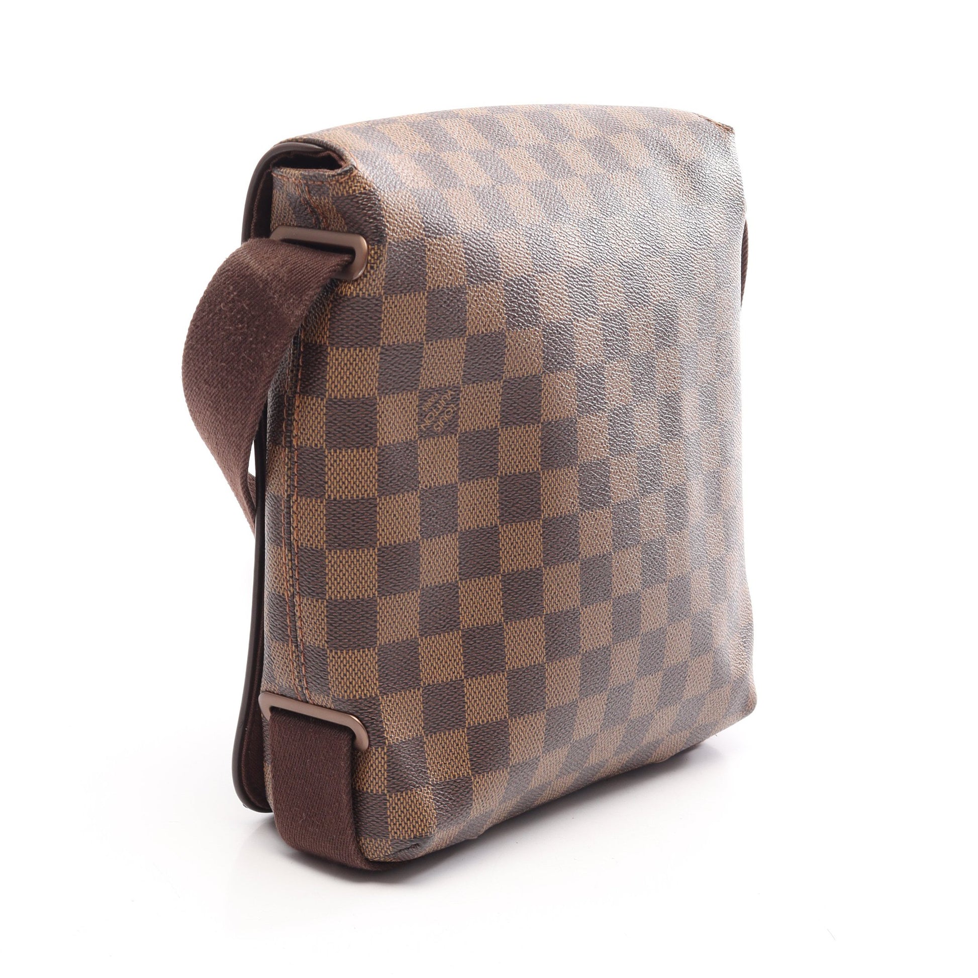 ブルックリンPM ダミエエベヌ ショルダーバッグ PVC レザー ブラウン ルイヴィトン バッグ LOUIS VUITTON