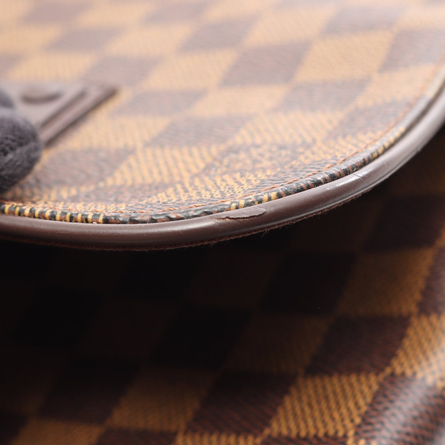 ブルックリンPM ダミエエベヌ ショルダーバッグ PVC レザー ブラウン ルイヴィトン バッグ LOUIS VUITTON