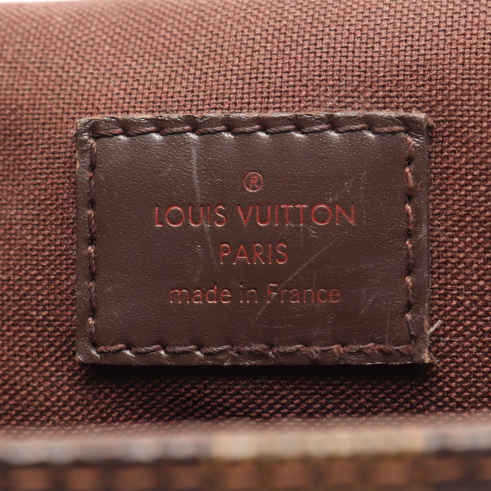 ブルックリンPM ダミエエベヌ ショルダーバッグ PVC レザー ブラウン ルイヴィトン バッグ LOUIS VUITTON
