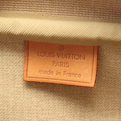 ドーヴィル ボーリングヴァニティ モノグラム ハンドバッグ PVC レザー ブラウン ルイヴィトン バッグ LOUIS VUITTON