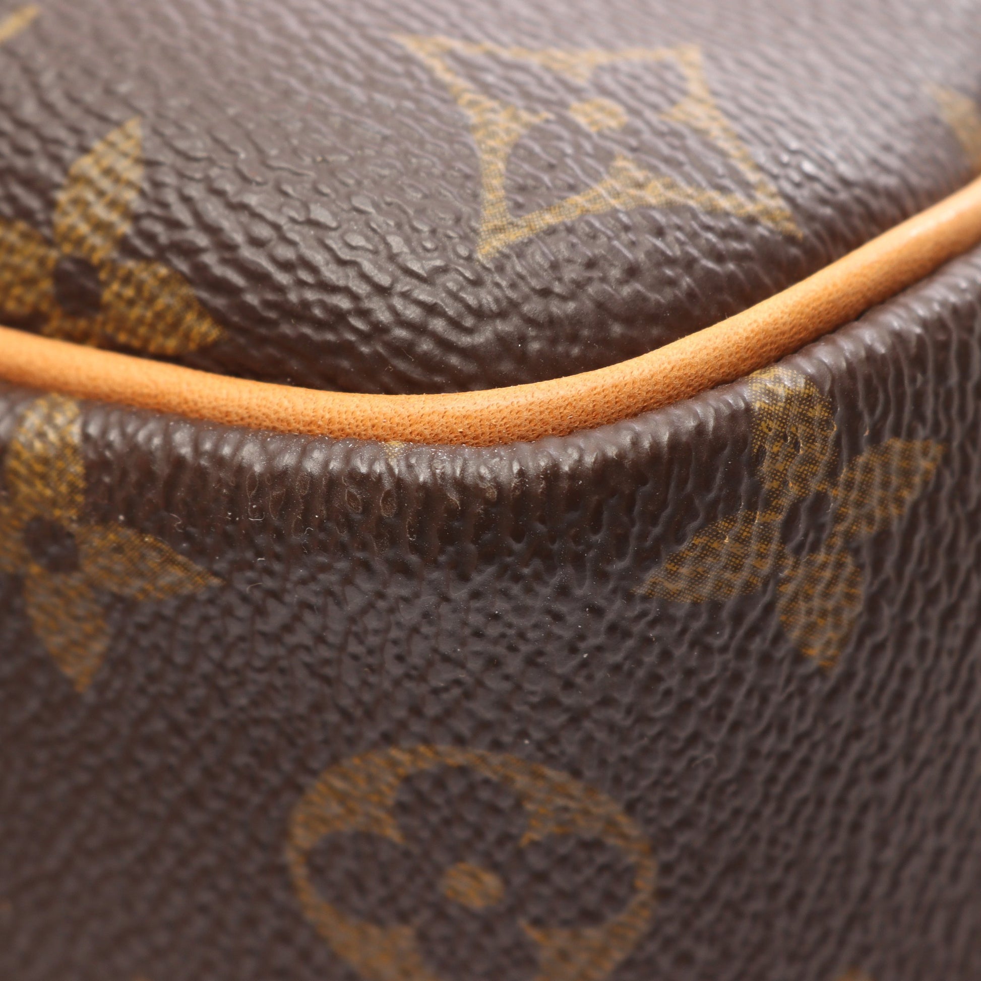 ドーヴィル ボーリングヴァニティ モノグラム ハンドバッグ PVC レザー ブラウン ルイヴィトン バッグ LOUIS VUITTON