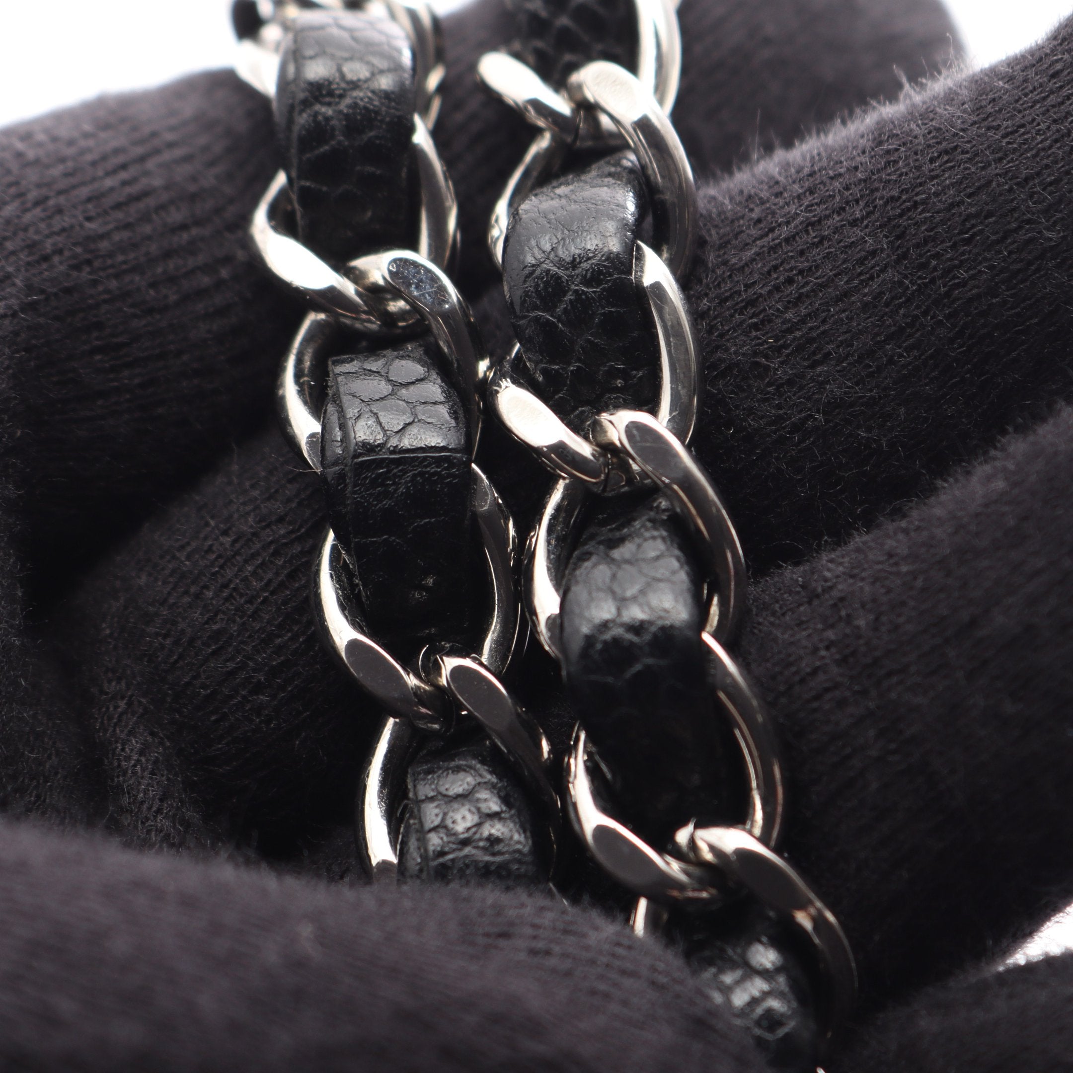 CHANEL.シャネル.シェブロンVステッチライン長財布新品同様