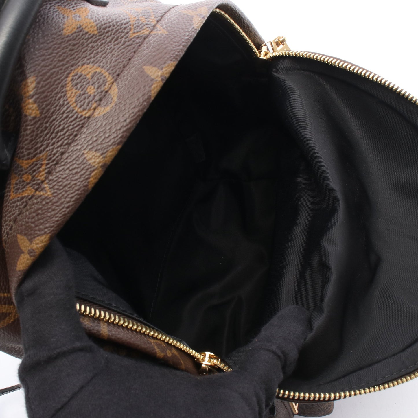 パームスプリングスPM モノグラム バックパック リュックサック PVC レザー ブラウン ブラック ルイヴィトン バッグ LOUIS VUITTON