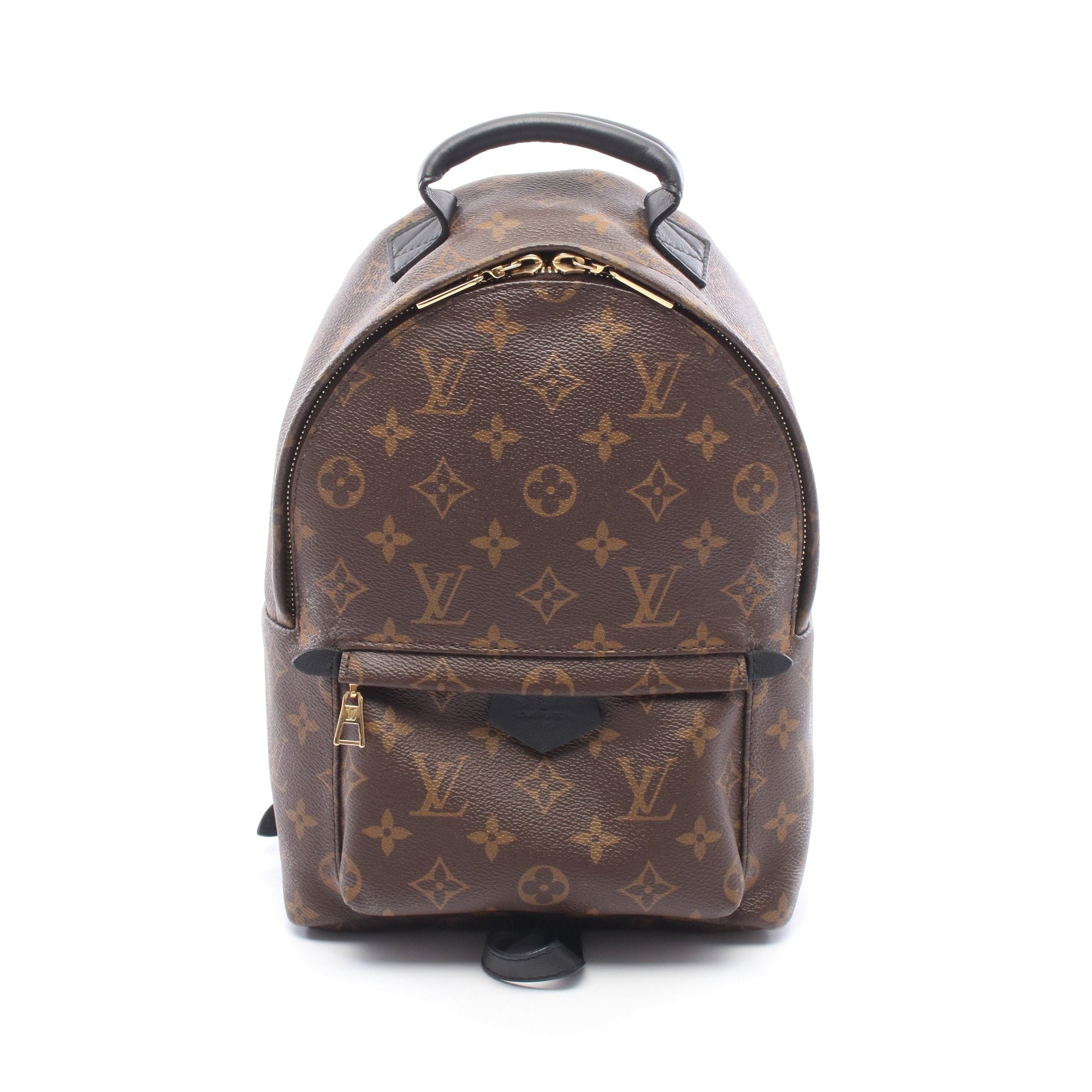 パームスプリングスPM モノグラム バックパック リュックサック PVC レザー ブラウン ブラック ルイヴィトン バッグ LOUIS VUITTON