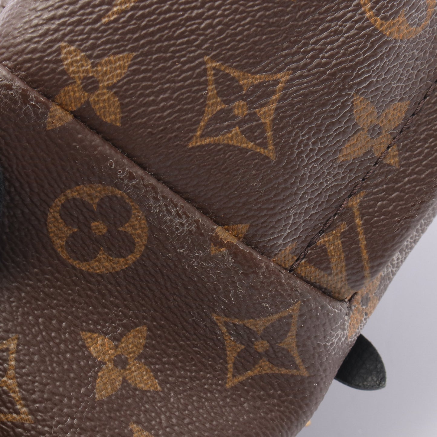 パームスプリングスPM モノグラム バックパック リュックサック PVC レザー ブラウン ブラック ルイヴィトン バッグ LOUIS VUITTON