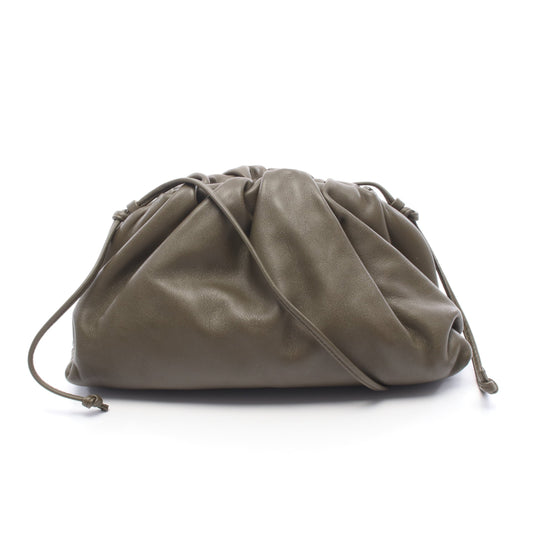 ミニ ザ ポーチ ショルダーバッグ レザー カーキグリーン ボッテガヴェネタ バッグ BOTTEGA VENETA