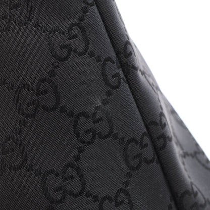 アビー GGナイロン ハンドバッグ トートバッグ ナイロン レザー ブラック グッチ
