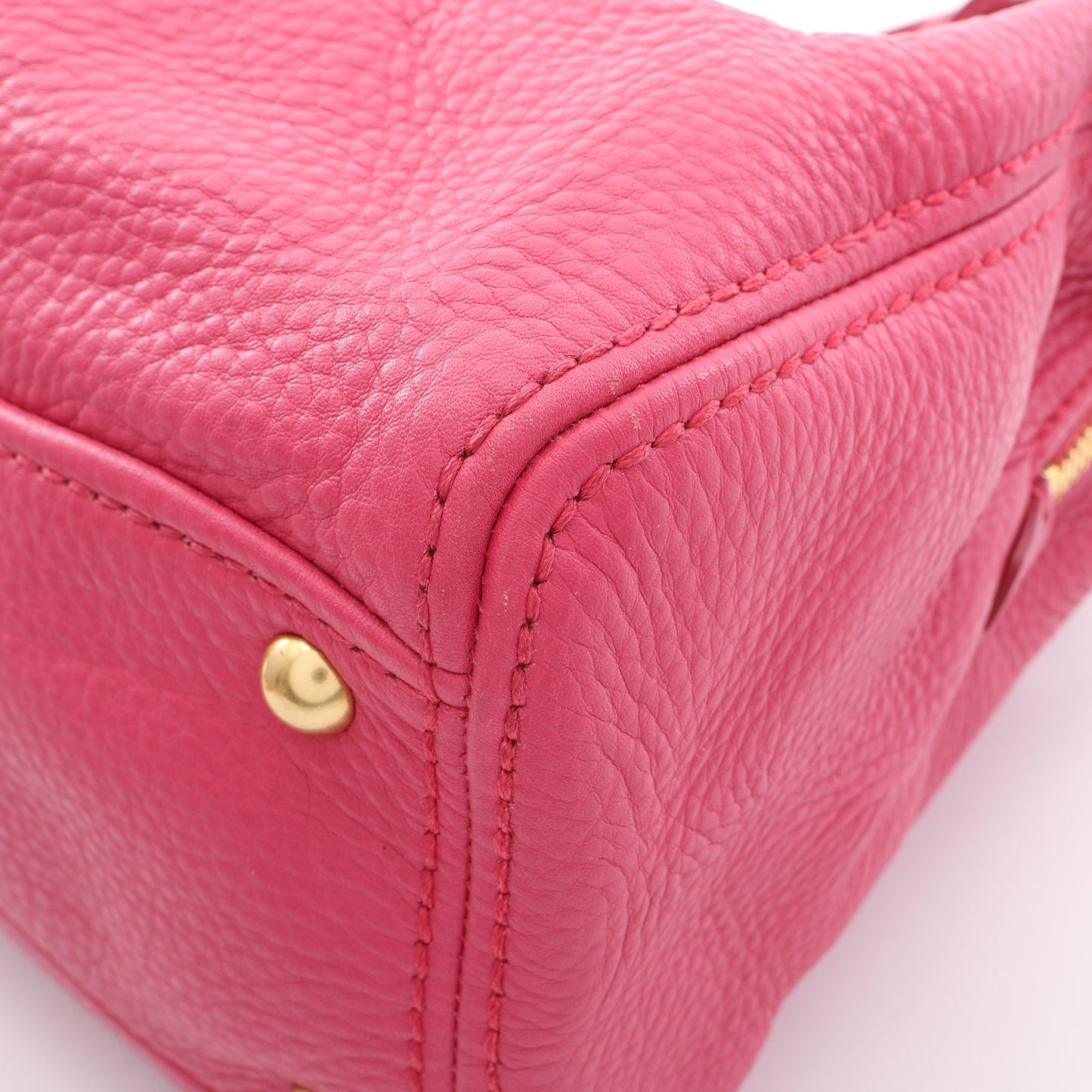 VITELLO CARIBU 2WAY ハンドバッグ レザー ピンク ミュウミュウ