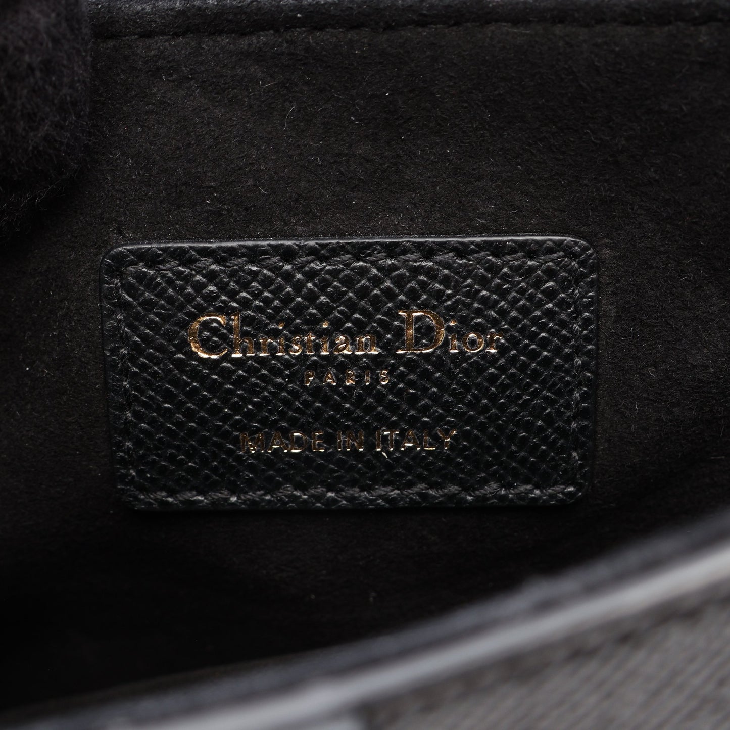 SADDLE サドル ハンドバッグ レザー ブラック クリスチャンディオール