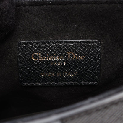 SADDLE サドル ハンドバッグ レザー ブラック クリスチャンディオール