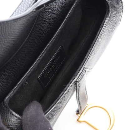 SADDLE サドル ハンドバッグ レザー ブラック クリスチャンディオール