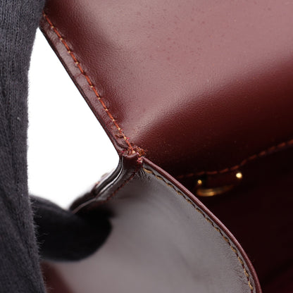 マストライン トップハンドル ハンドバッグ レザー ボルドー カルティエ バッグ Cartier