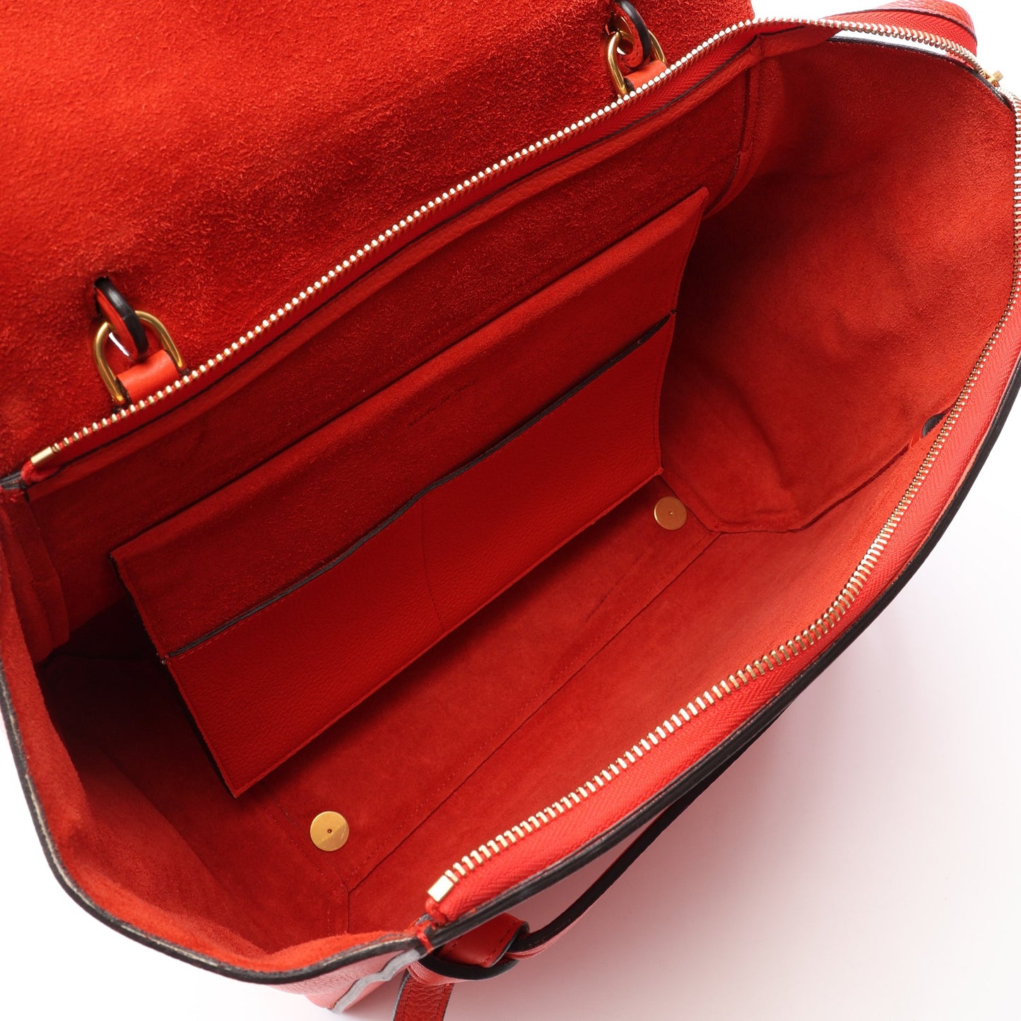 BELT BAG MINI ベルトバッグ ミニ 2WAY ハンドバッグ レザー オレンジレッド セリーヌ