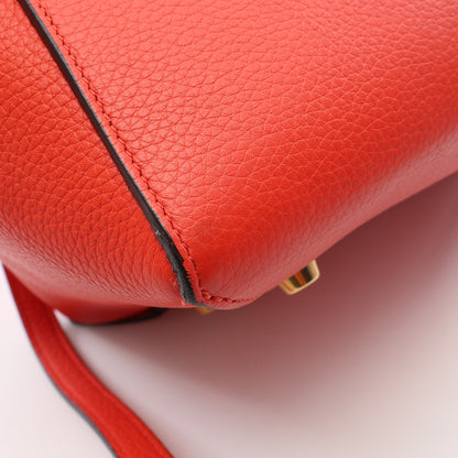 BELT BAG MINI ベルトバッグ ミニ 2WAY ハンドバッグ レザー オレンジレッド セリーヌ