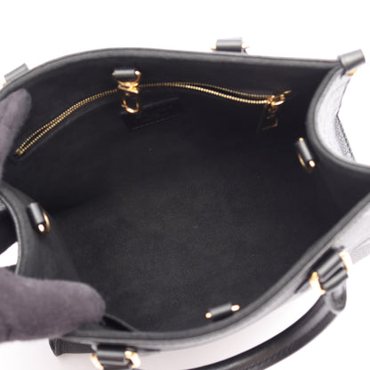 オンザゴーPM モノグラムアンプラント ノワール 2WAY ハンドバッグ レザー ブラック ルイヴィトン