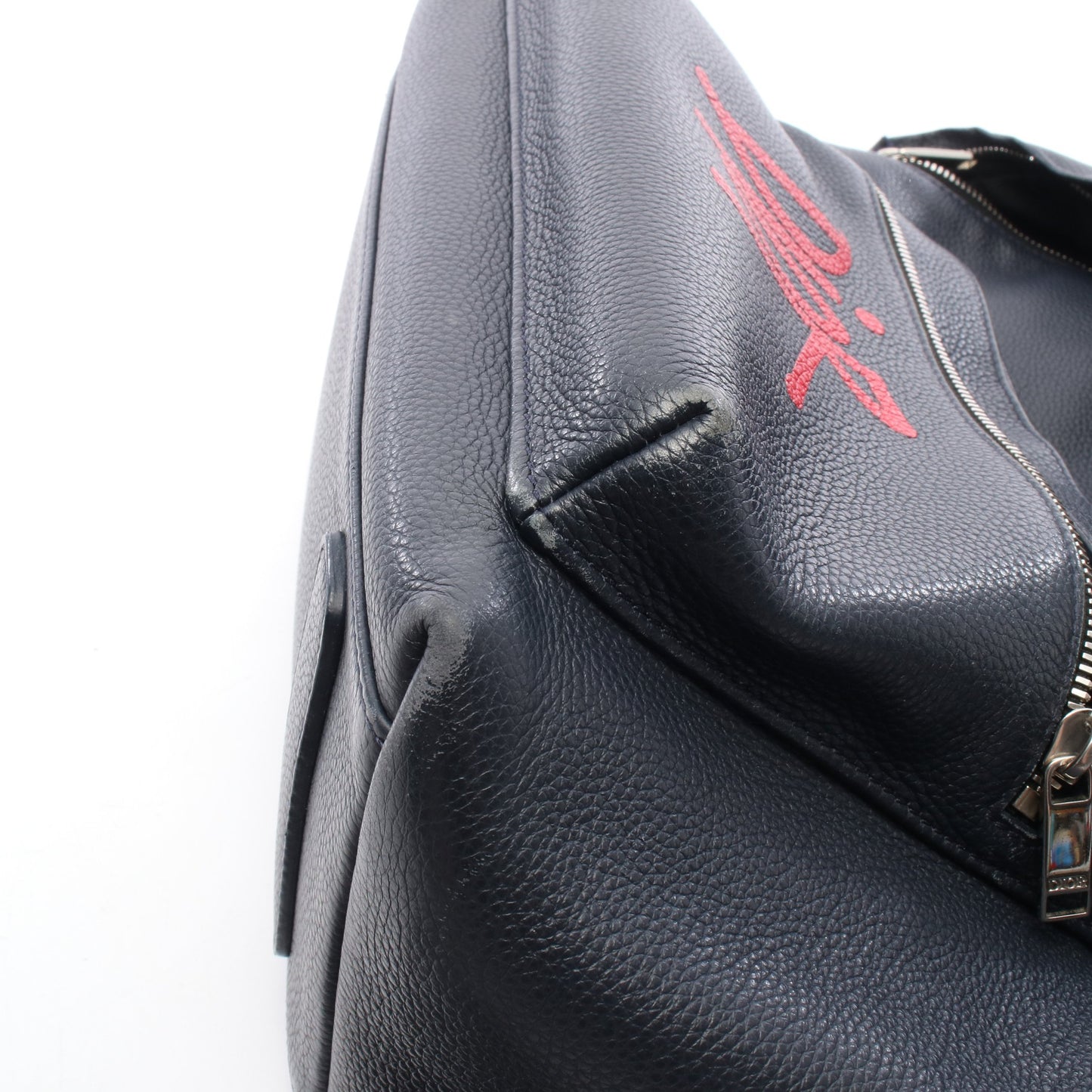 DIOR × Shawn Stussy RIDER バックパック リュックサック レザー ネイビー ディオール