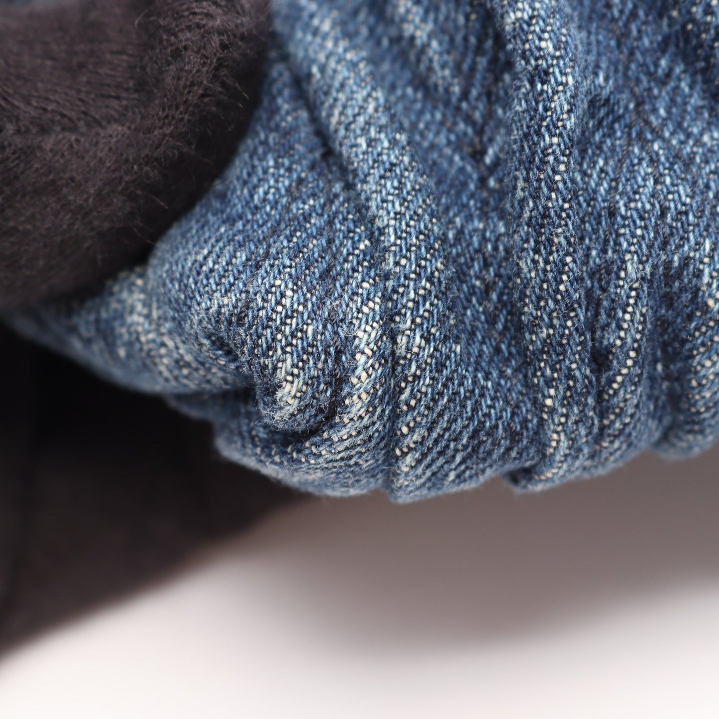 DENIM MATELASSE マテラッセ ハンドバッグ デニム レザー ネイビー ブラック ミュウミュウ