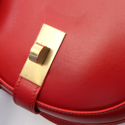 スモール ブザス 16セーズ ショルダーバッグ レザー レッド セリーヌ バッグ CELINE