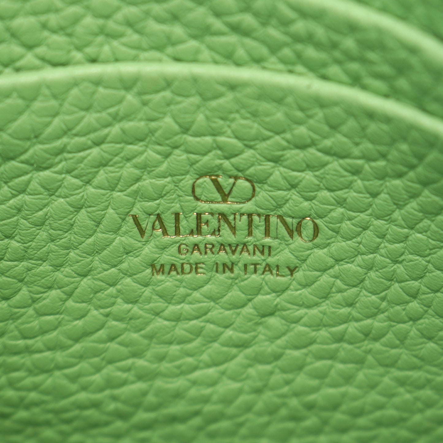 ロックスタッズ 2WAY ハンドバッグ レザー ライトグリーン ヴァレンティノガラヴァーニ バッグ VALENTINO GARAVANI
