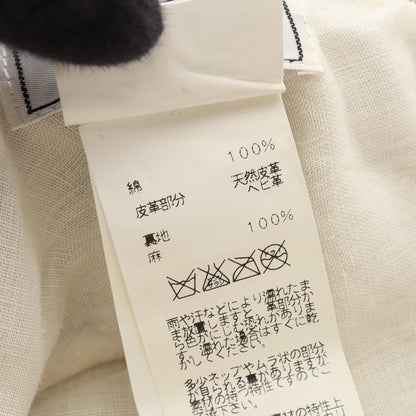 Cahapeau Adam アダム バケット ハット トワルアッシュ パイソン オフホワイト ブラウン アイボリー エルメス