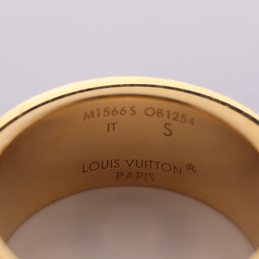 ナノグラム リング 指輪 GP エナメル ゴールド ピンク ルイヴィトン アクセサリー LOUIS VUITTON
