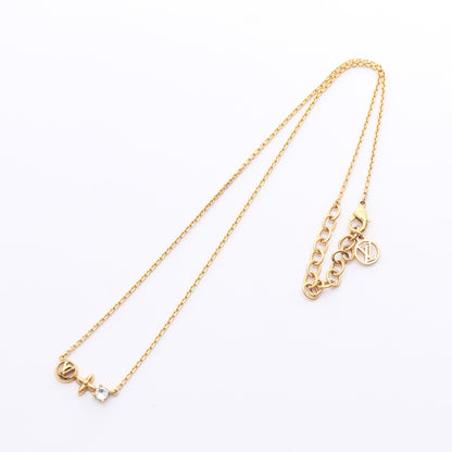プティ ルイ ネックレス GP ラインストーン ゴールド クリア ルイヴィトン アクセサリー LOUIS VUITTON