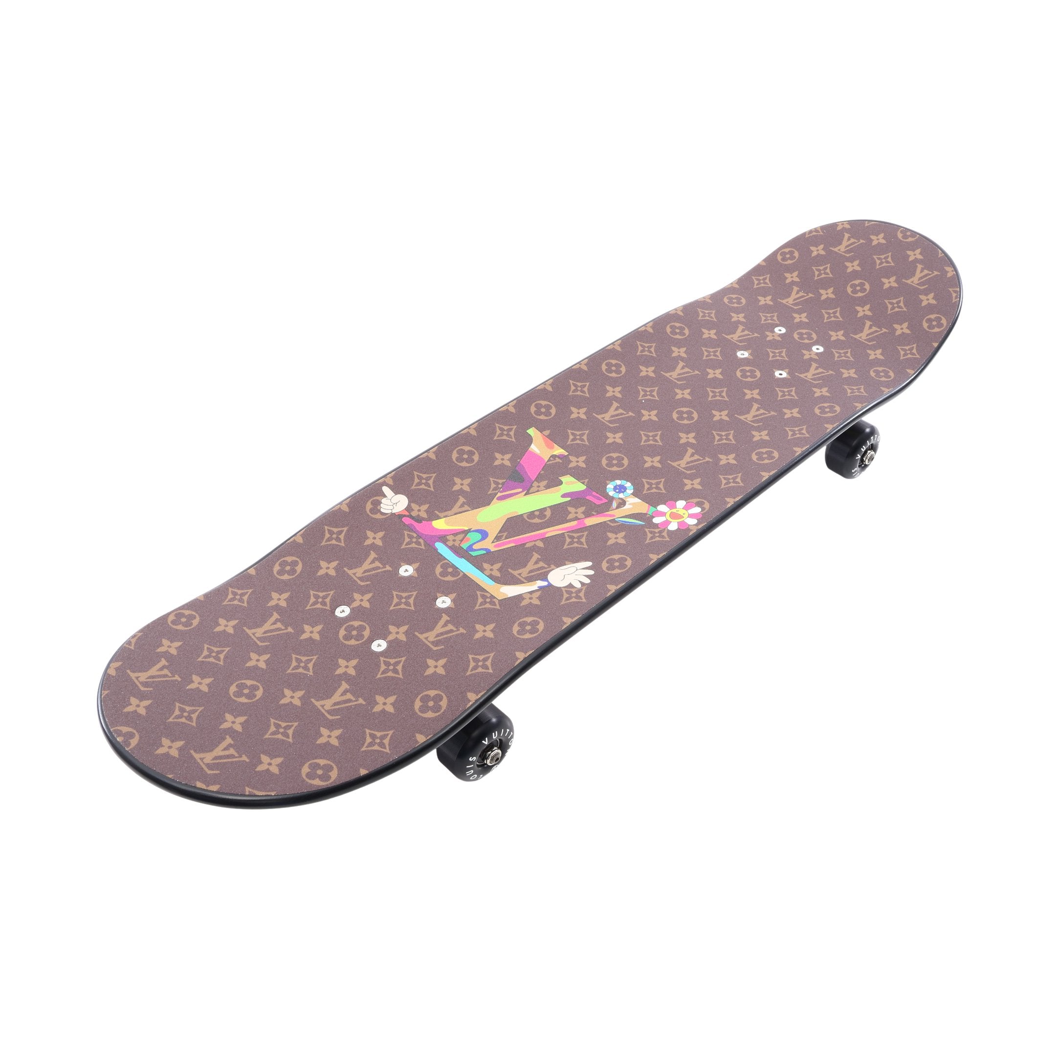 LV × TM Superflat Characters Skateboard インテリア ウッド ブラウン