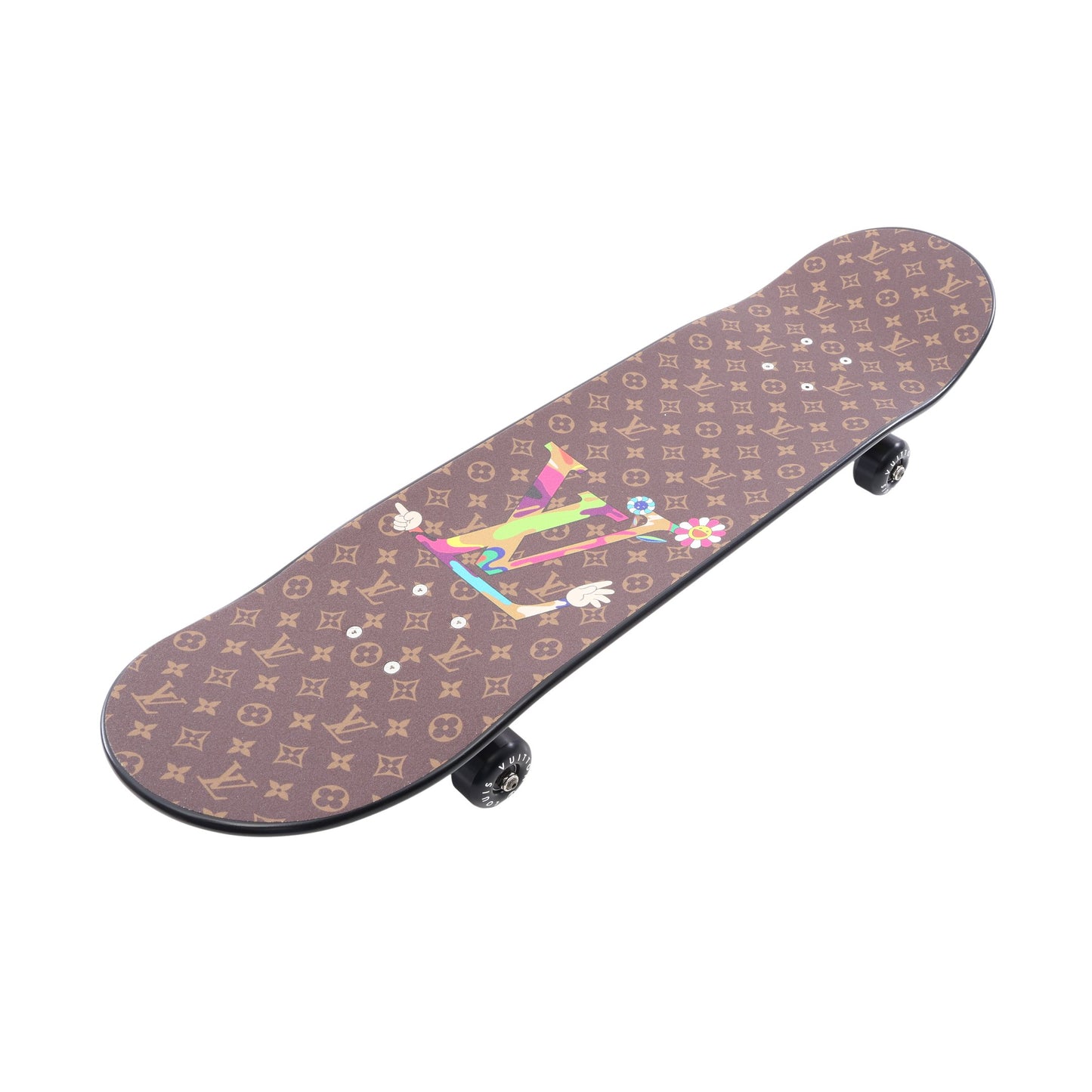 LV × TM Superflat Characters Skateboard インテリア ウッド ブラウン マルチカラー ルイヴィトン