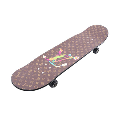 LV × TM Superflat Characters Skateboard インテリア ウッド ブラウン マルチカラー ルイヴィトン