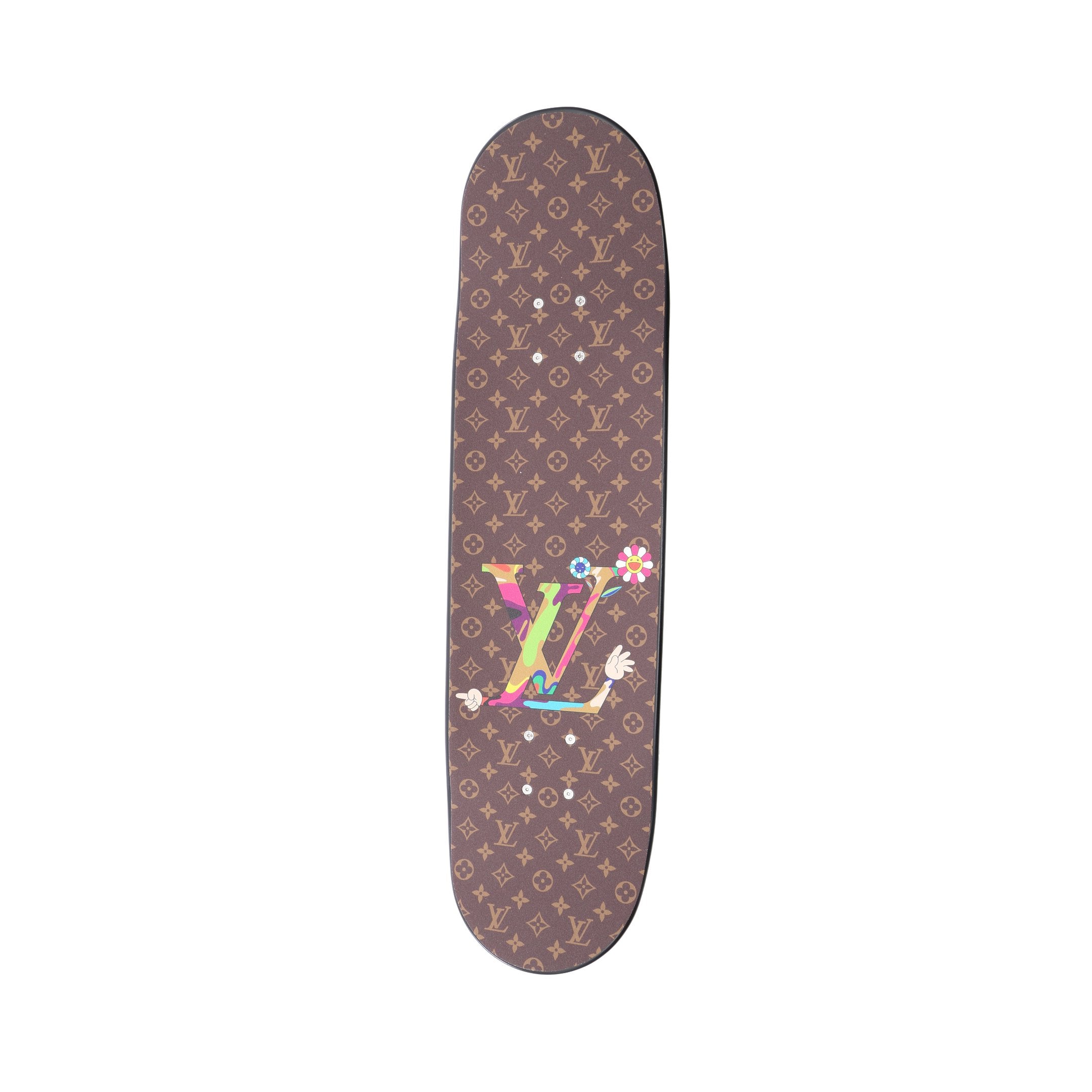 LV × TM Superflat Characters Skateboard インテリア ウッド ブラウン