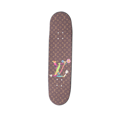 LV × TM Superflat Characters Skateboard インテリア ウッド ブラウン マルチカラー ルイヴィトン