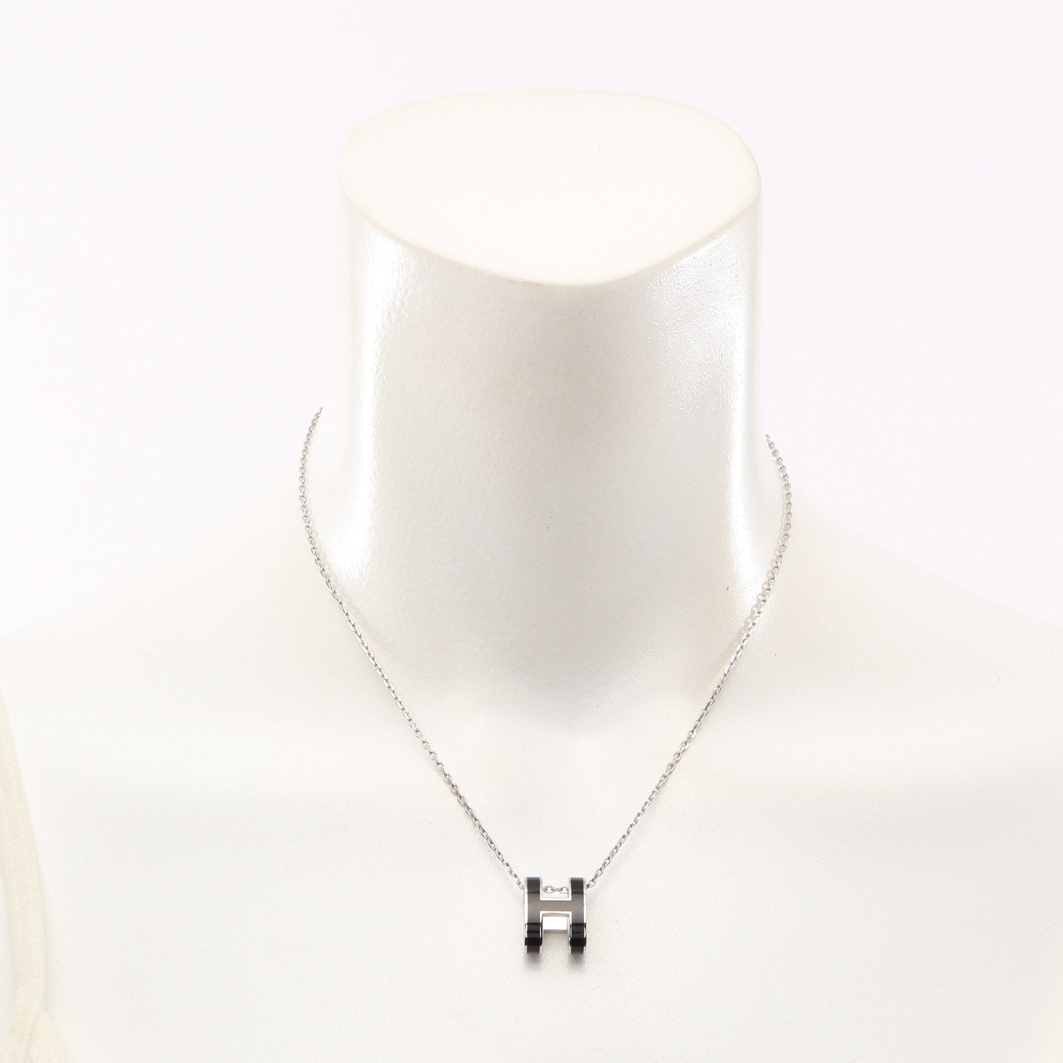 POP H ポップアッシュ ネックレス シルバー ブラック エルメス – RECLO