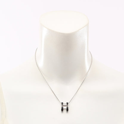POP H ポップアッシュ ネックレス シルバー ブラック エルメス アクセサリー HERMES